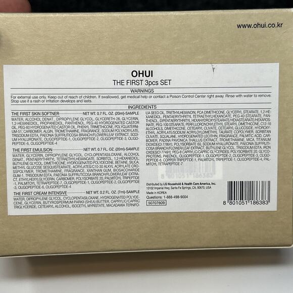 OHUI The First Geniture Special Gift Set AntiAging Skincare Set 3pc Vanity Decor - Picture 11 of 14